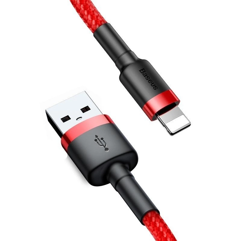 Baseus CALKLF-C09 USB-A naar Lightning kabel 2 m rood