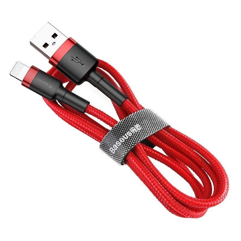 Baseus CALKLF-C09 USB-A naar Lightning kabel 2 m rood