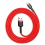 Baseus CALKLF-C09 USB-A naar Lightning kabel 2 m rood