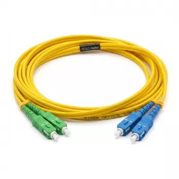 EFB-ELEKTRONIK glasvezel-patchkabel LC/APC naar LC/UPC singlemode OS2 9/125µm 5 m geel