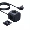 Baseus EnerFill FA11 67W stopcontactblok, 3x EU-stopcontacten, 1x USB-C, 1x USB-A, 1,5 m, zwart