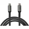 GoodConnections USB-C 2.0 (ST-ST) 3m verbindingskabel textielommanteling 240W antraciet