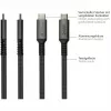 GoodConnections USB-C 2.0 (ST-ST) 3m verbindingskabel textielommanteling 240W antraciet