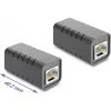 Delock RJ45 koppeling bus naar bus Cat.6A afgeschermd zwart
