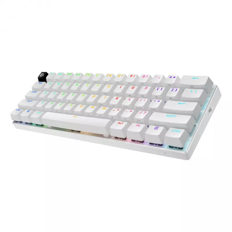 Logitech G PRO X 60 LIGHTSPEED draadloos gaming-toetsenbord 60% compact - tactile - wit - QWERTY International English