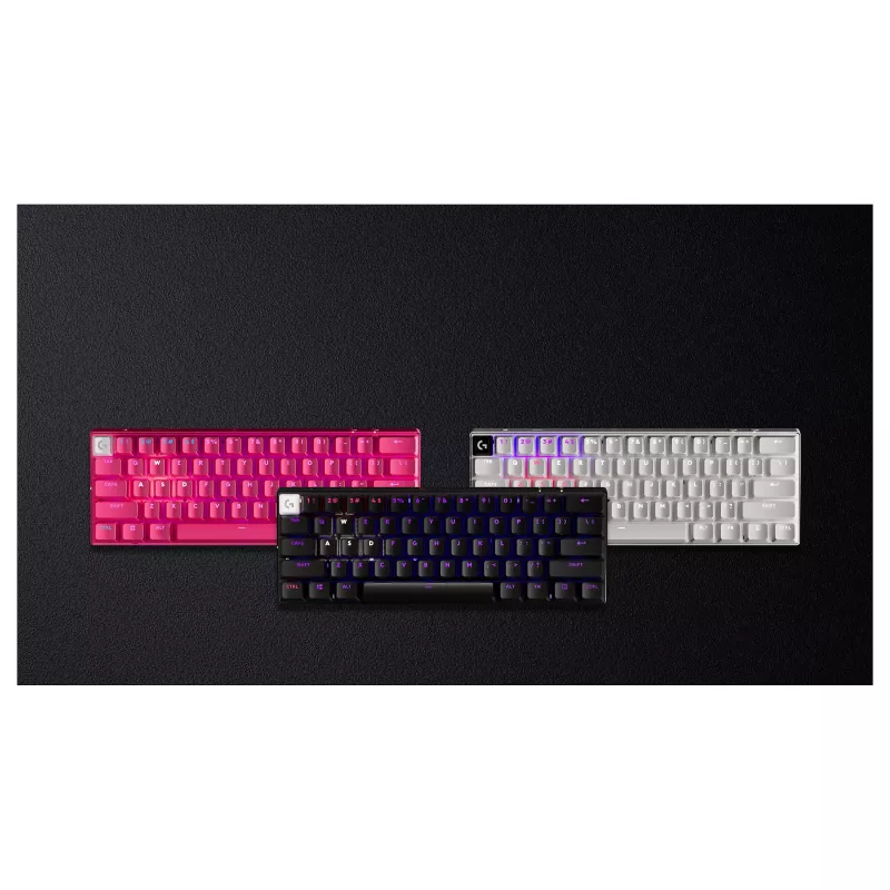 Logitech G PRO X 60 LIGHTSPEED draadloos gaming-toetsenbord 60% compact - tactile - wit - QWERTY International English