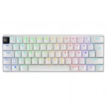 Logitech G PRO X 60 LIGHTSPEED draadloos gaming-toetsenbord 60% compact - tactile - wit - QWERTY International English