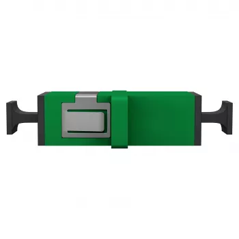 EFB Elektronik SC/APC Simplex Singlemode glasvezelkoppelaar met stofkap, groen, zirkoniumoxide keramische huls