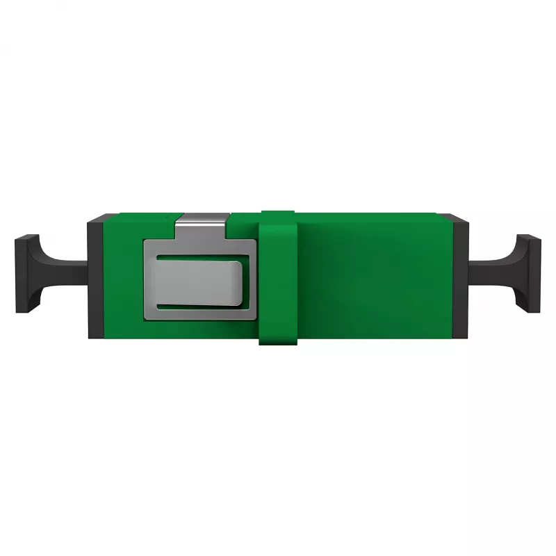 EFB Elektronik SC/APC Simplex Singlemode glasvezelkoppelaar met stofkap, groen, zirkoniumoxide keramische huls