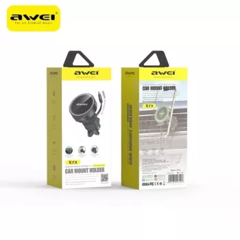 AWEI MagSafe X73 autohouder voor ventilatierooster zwart