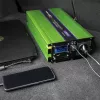 Qoltec Monolith Power Adapter/Inverter auto 2000 W groen