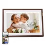 ARZOPA D10 10,1 inch digitale fotolijst (donkerbruin) - 1280x800 IPS touchscreen, 32GB, Wi-Fi
