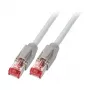 EFB-Elektronik RJ45-patchkabel Cat.6A S/FTP LSZH Dätwyler 7702 TM21 grijs 10m