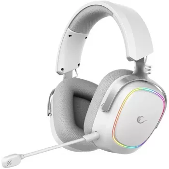Rampage RETSU draadloze over-ear headset BT 2.4G RGB wit