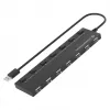 Conceptronic 7-poorts USB 2.0-hub met voeding - zwart (HUBBIES08BP)