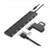 Conceptronic 7-poorts USB 2.0-hub met voeding - zwart (HUBBIES08BP)
