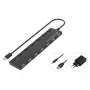 Conceptronic 7-poorts USB 2.0-hub met voeding - zwart (HUBBIES08BP)