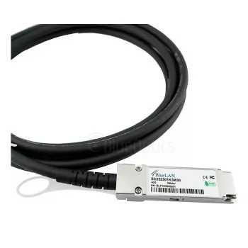 BlueOptics Networks 10312 compatibele BlueLAN QSFP+ Direct Attach Copper-kabel, 40GBASE-CR4, 1m, 30AWG, passief