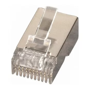 EFB-Elektronik E-MO 6/6G RJ12 STP modulaire stekker, afgeschermd, 6P6C, 100 stuks