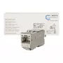 METZ CONNECT C6Amodul 180° RJ45 Keystone-module Cat.6A STP (12-pack) - metallic