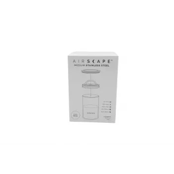 Airscape® RVS aromabewaarbus medium, matwit
