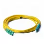 EFB Elektronik ECOFIBER duplex patchkabel LC-SC/APC OS2 G652D, 5 m, LSZH 2 mm, geel (O0362.5)