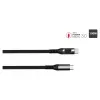 Good Connections USB 2.0 laad- en datakabel 100W met digitale display USB-C naar USB-C 1m zwart