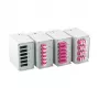 EFB-Elektronik frontpaneel voor 6 x SC-simplex, LC-duplex, E2000 met 1,7 mm schroefgaten