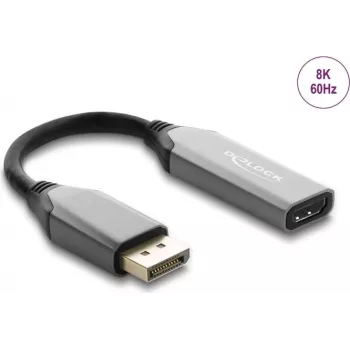 Delock actieve DisplayPort 1.4 naar HDMI-adapter 8K met HDR-functie