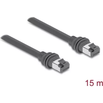 Delock RJ45 patchkabel Cat.6 compatibel met Starlink Gen3 - 15 m grijs (90667)