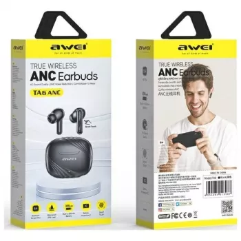 AWEI TA6 ANC Bluetooth-hoofdtelefoon zwart