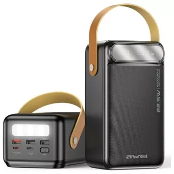 AWEI PowerBank P101K 60000mAh 22,5W zwart