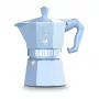 Bialetti MOKA EXCLUSIVE 3-kops kookplaat-espressomaker lichtblauw (9061)