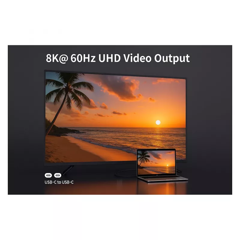 Equip USB-C 3.2 naar USB-C Active Optical kabel 8K PD60W 5m zwart
