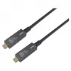 Equip USB-C 3.2 naar USB-C Active Optical Cable (AOC) 8K 60W PD 10m zwart