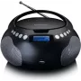 Lenco SCD-331BK draagbare cd-radio met Bluetooth, USB, FM-radio, LCD-display, zwart