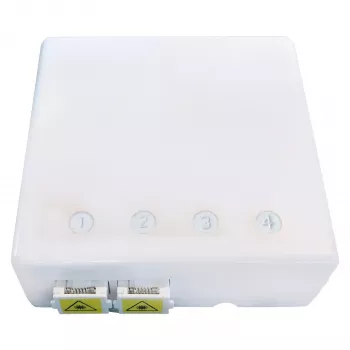 EFB Elektronik FTTH-box voor 4 SC-S- of LC-D-koppelingen 80x80 met kabelgeleiding, krimpversie