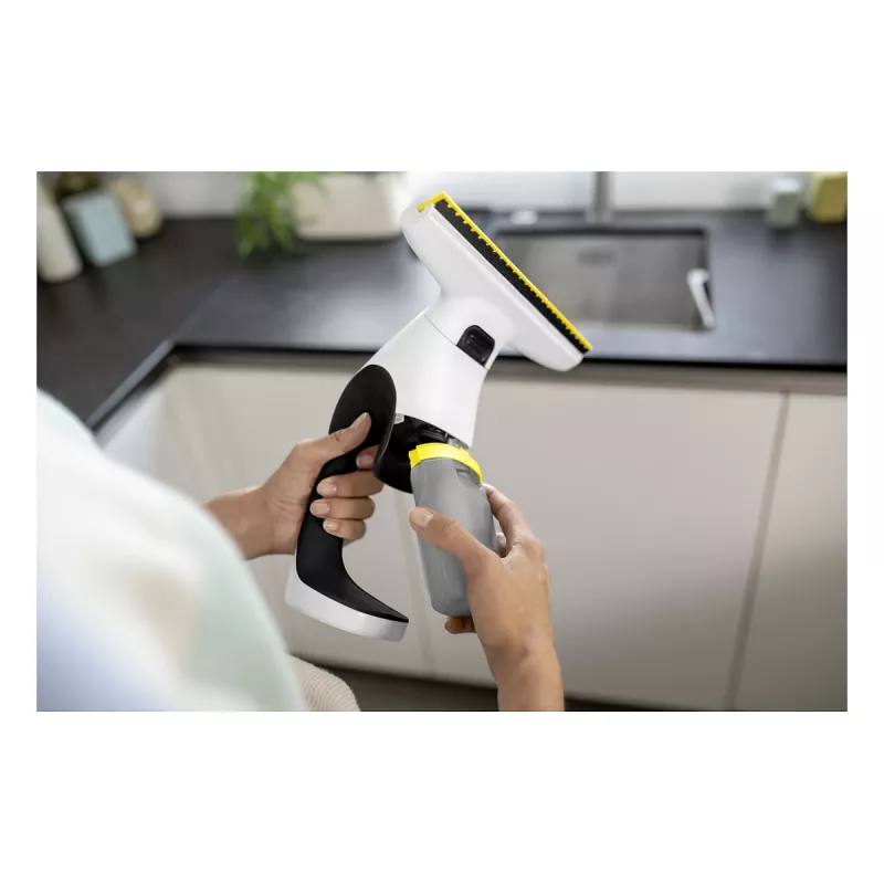 Kärcher WV 1 Compact Care Raamzuiger, Lithium-ion, 25 min looptijd, 100 ml tank, Geel/Zwart