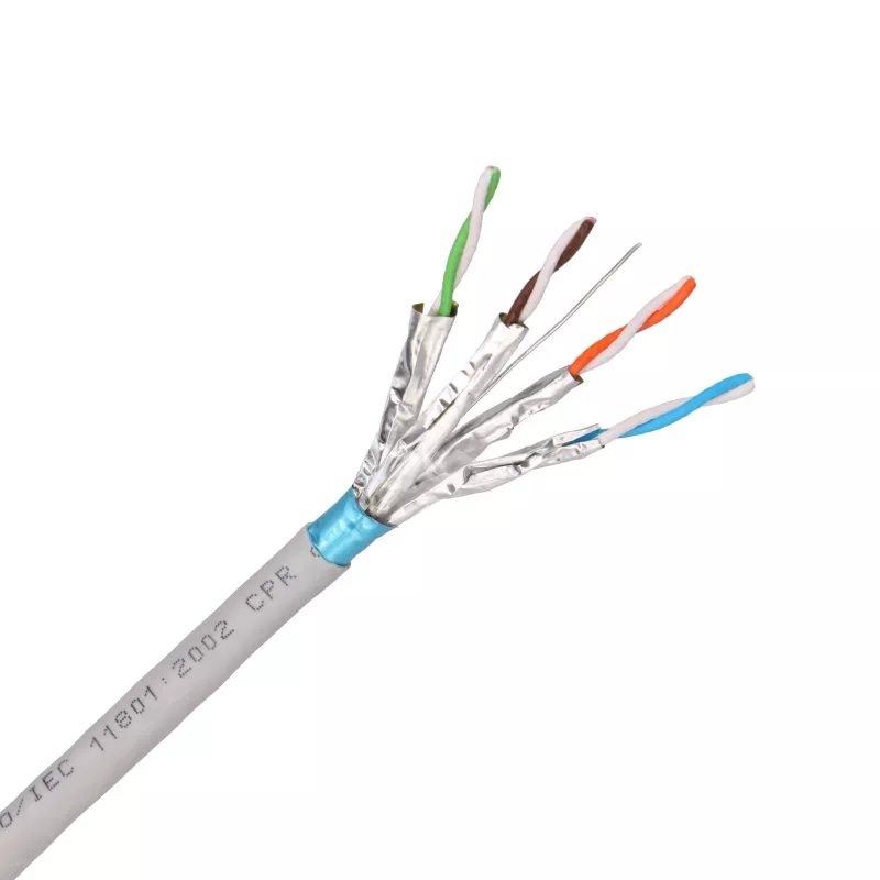 EXTRALINK CAT6A F/FTP Indoor Twisted Pair Kabel 50m Grijs