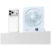 USAMS ZB363 Magnetische Tafelventilator Blauw