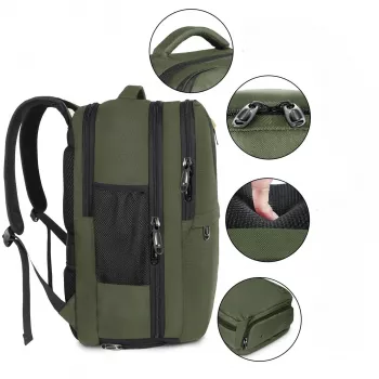 Black Forest KM04 Cabin Travel Backpack 50x20x33 cm Groen