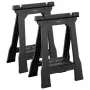 STANLEY Rack-horse Junior 2 stuks zaagbok dubbelpak, 360 kg draagvermogen, opvouwbaar, zwart/geel