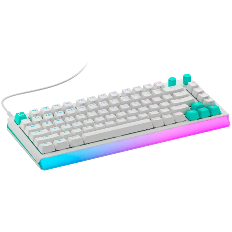 Logitech G512 X 75 mechanisch gaming-toetsenbord - wit - US International - bedraad USB