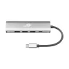 TB USB-C naar RJ45 Gigabit Ethernet-adapter met 3x USB-A 3.0 en USB-C PD 100W, Space Grey