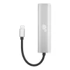 TB USB-C naar RJ45 Gigabit Ethernet-adapter met 3x USB-A 3.0 en USB-C PD 100W, Space Grey