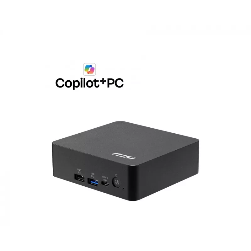 MSI Cubi NUC AI+ 3MG-005BEU Mini PC, Intel Core Ultra 5 322, zonder OS, zwart