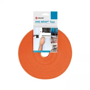 VELCRO One Wrap band 10 mm breed, oranje, 25 m