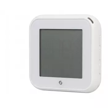 Shelly BLU H&T Display ZB temperatuur- en luchtvochtigheidssensor met e-paper display, Zigbee 3.0, Bluetooth 5.0, wit
