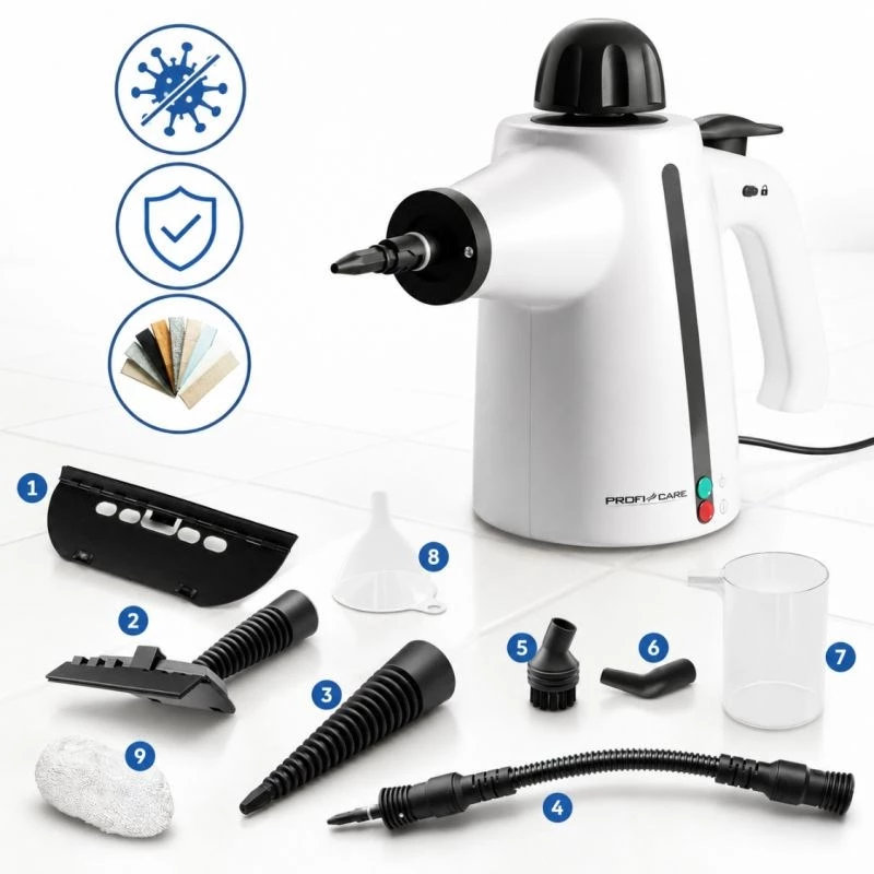 PROFICARE PC-DR 3145 stoomreiniger, 1000 W, 250 ml, 3,5 bar