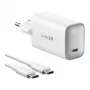 Anker Nano Charger 100W met USB-C-kabel, wit